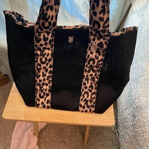 Victoria's Secret Black and Pink Tote